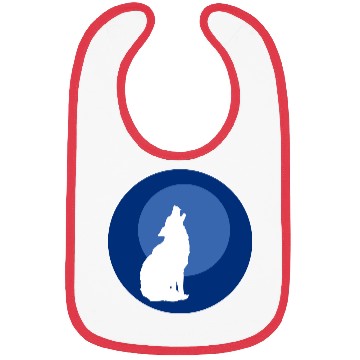 Discover Wolf Moon Nature Vector Bibs