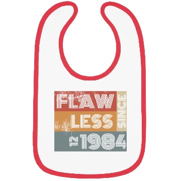 Discover 40th birthday Flawless since 12/1984 Bibs