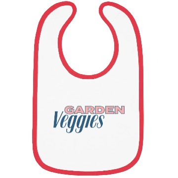 Discover Garden Veggies Lettering Bibs