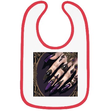 Discover Gothic Fantasy Halloween Nails Bibs