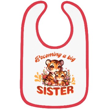 Discover Soon I Will Be A Big Sister Sweet Tigers Bibs