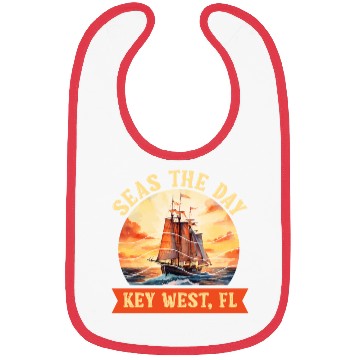 Discover Florida Keys SEAS THE DAY IN KEY-WEST FLORIDA Bibs