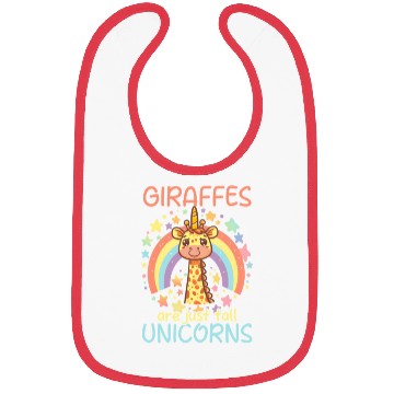 Discover Giraffe Giraffes Are Just Tall Unicorns Bibs