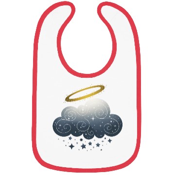 Discover Celestial Embrace Cloud and Star in a Magical Glow Bibs