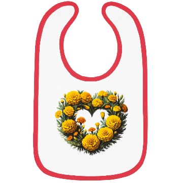 Discover Marigold Flowers Bibs