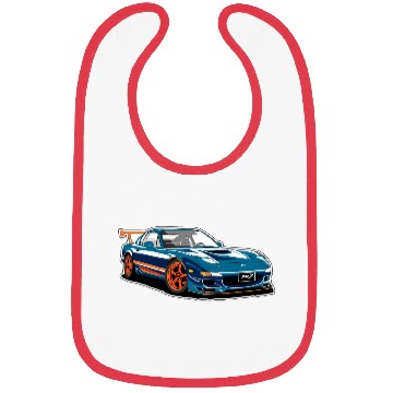 Discover blue car racing Bibs