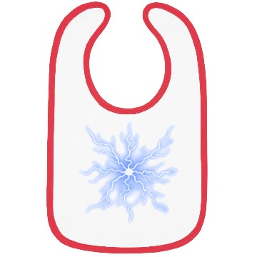 Discover Electrifying energy: lightning bolt design Bibs
