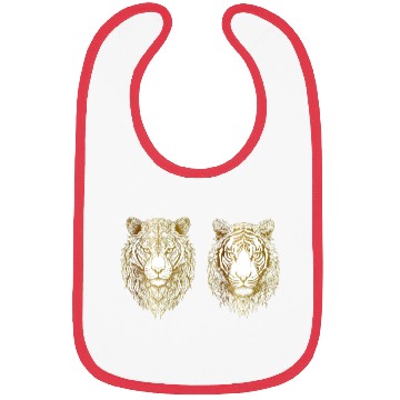 Discover Tiger heads Bibs