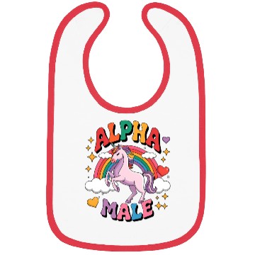 Discover Alpha Male Unicorn Bibs