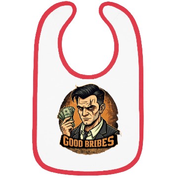 Discover Good Bribes - Gangster Holding Cash Bibs