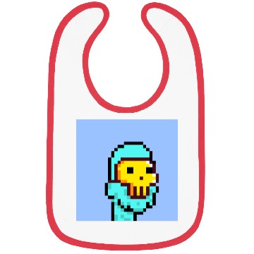 Discover Pixel Alien golden mask Bibs
