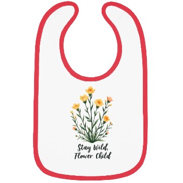 Discover Stay Wild, Flower Child Bibs