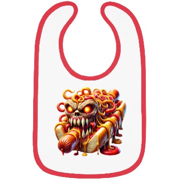Discover Monster Hot Dog Horror Bibs