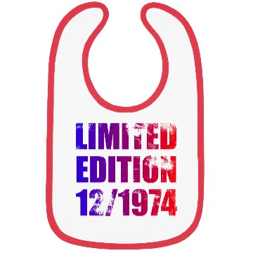 Discover 50th birthday Limited Edition 12/1974 Bibs
