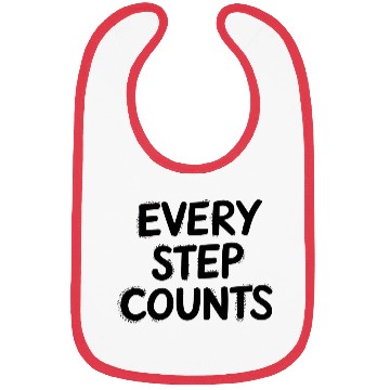 Discover Every Step Count Minimal Typography Bibs