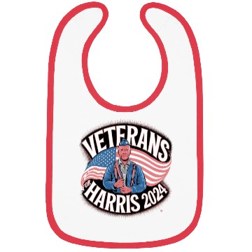 Discover Veterans Stand with Kamala Harris 2024 Bibs
