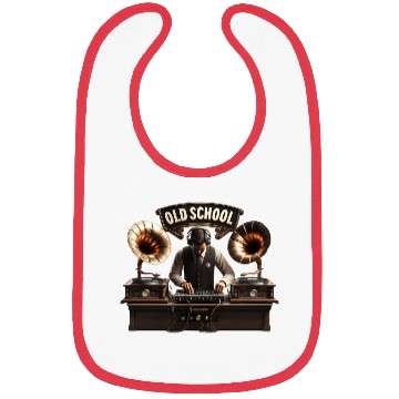 Discover Old School DJ Retro Vibes Bibs