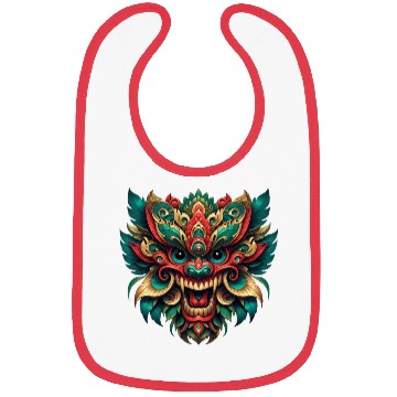 Discover Intricate Tribal Dragon Mask Bibs