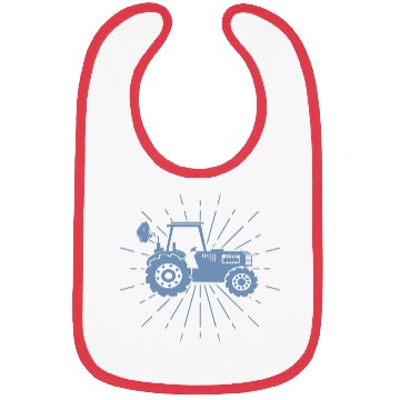 Discover Tractor silhouette minimalist farming summer Bibs