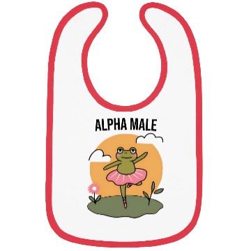 Discover Ballet Frog Alpha Male Bibs