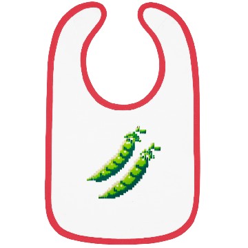 Discover 8 Bit Pixel Peas Bibs