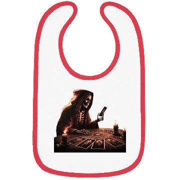 Discover Skeleton looking tarot cards Bibs