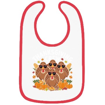 Discover Thanksgiving Crew Turkey Sunglasses Fun Bibs