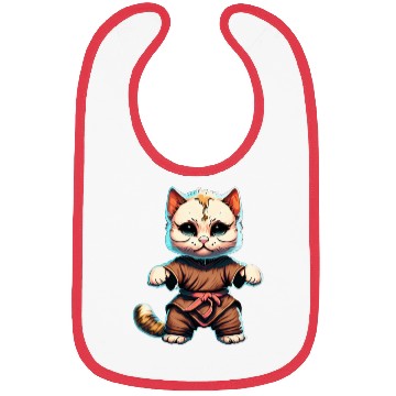 Discover Feline Warrior: The Kung Fu Cat Bibs