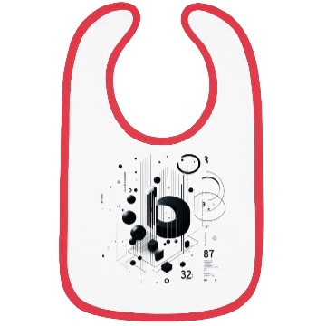 Discover Abstract Lucky number Bibs