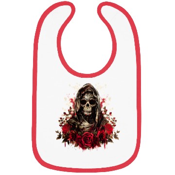 Discover Santa Muerte Folk Saint Bibs