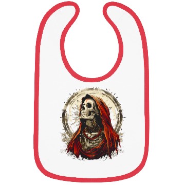 Discover Santa Muerte Saint Death Mexican Sugar Skull Bibs