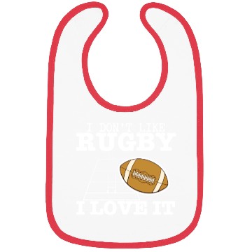 Discover I Love Rugby Funny Rugby Player Bibs