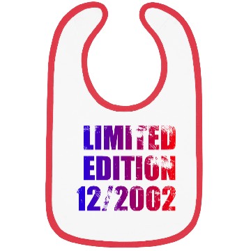 Discover 22nd birthday Limited Edition 12/2002 Bibs