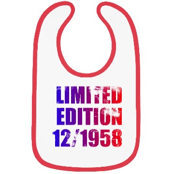 Discover 66th birthday Limited Edition 12/1958 Bibs