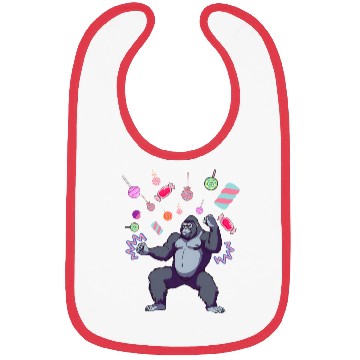 Discover Gorilla candy Bibs