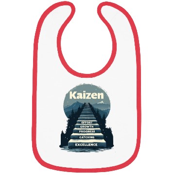 Discover Kaizen Effort Growth Progress Bibs