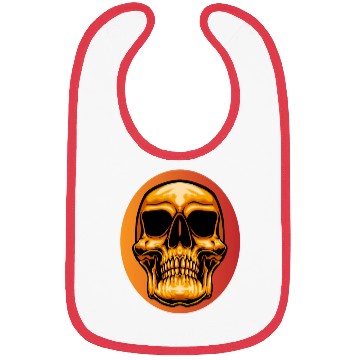 Discover Halloween skull Novelty Skull Graphic design Bibs