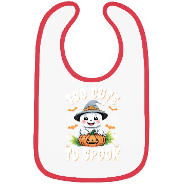 Discover Too Cute to Spook | Adorable Halloween Ghost Bibs