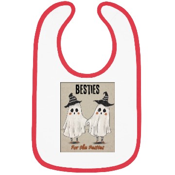 Discover Retro Ghost Besties for the Resties Top Bibs