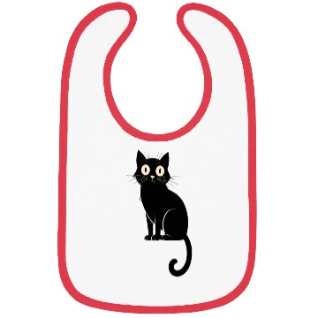 Discover Mystical Black Cat Lover Bibs