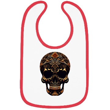 Discover skull with floral pattern it Bibs