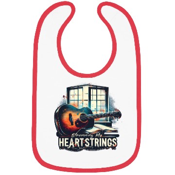 Discover Strumming My Heartstrings Guitar Music Lover Songs Bibs