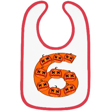 Discover Number Six - Halloween Costume Pumpkin Bibs