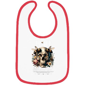 Discover Rest In Peace skull Bibs