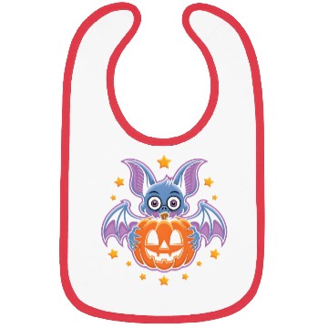 Discover Spooky Bat Bibs