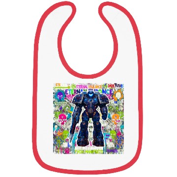 Discover Space Marine Graffiti - White Bibs