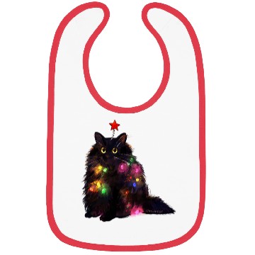 Discover Christmas Lights Cat Bibs
