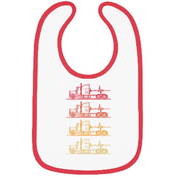 Discover Truck driver heart beat Trucker Funny Truck Driver Bibs