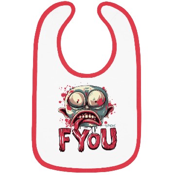 Discover F You, Zombie Gnome Bibs