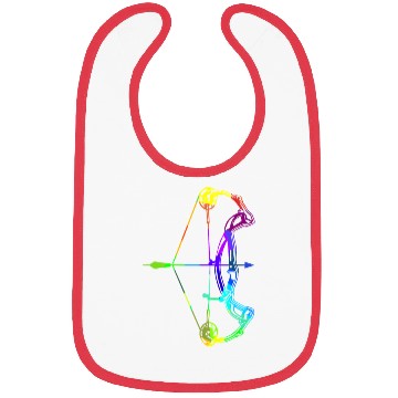 Discover Archery rainbow colors polygon sport Bibs